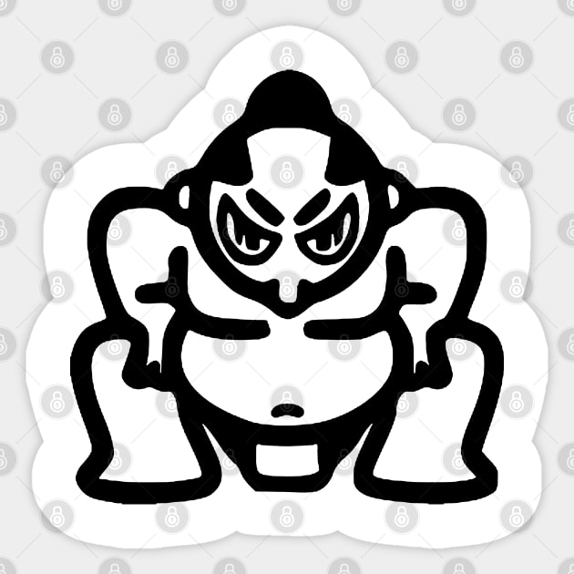 Angry Sumo Sticker by Zidnareo